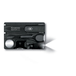 Швейцарская карточка «SwissCard Lite», 13 функций, полупрозрачный черный