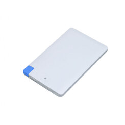 Внешний аккумулятор в форме карты «Trunk», 2500 mAh, синий