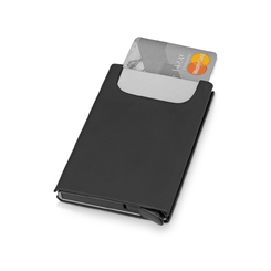 Держатель для карт «Verlass» c RFID-защитой, черный/серебристый