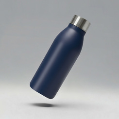 Вакуумная термобутылка «Brottle» c медной изоляцией, тубус, 600 мл, темно-синий