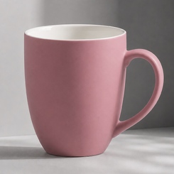 Кружка с покрытием soft-touch «Tulip Gum», пыльно-розовый
