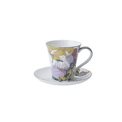 Набор чашка и блюдце «TEA SET ALICE», мультиколор