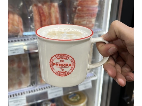 Печать на кружках для магазина икры