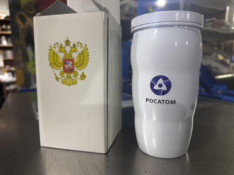Термокружка с логотипом Росатом