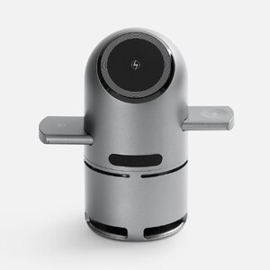 Bluetooth-колонка с беспроводной зарядкой Droid, серая