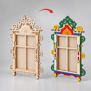 Деревянный конструктор-раскраска «Русские сезоны»