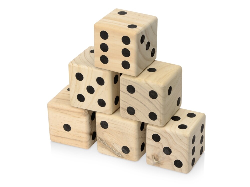 Деревянная игра в кости, XL "Dice", натуральный
