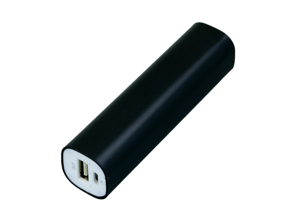 Внешний аккумулятор «Digi» прямоугольной формы, 2200 mAh, черный