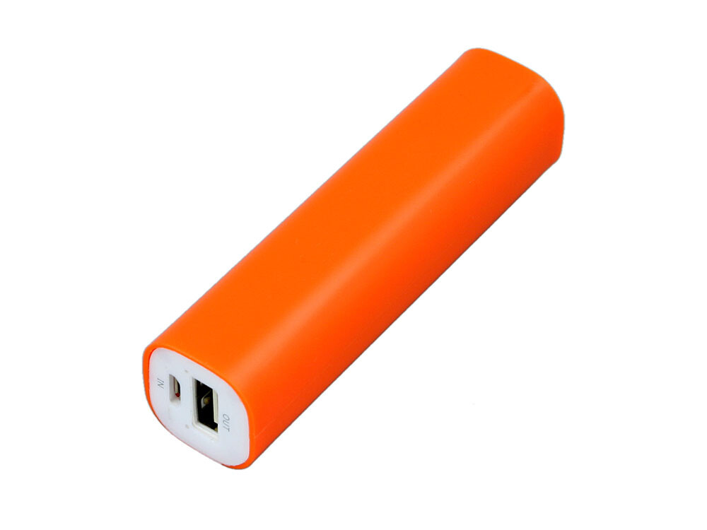 Внешний аккумулятор «Digi» прямоугольной формы, 2200 mAh, оранжевый