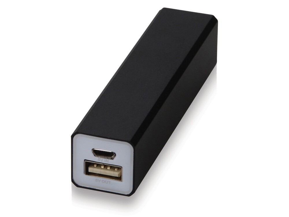 Внешний аккумулятор «Брадуэлл», 2200 mAh, черный/белый