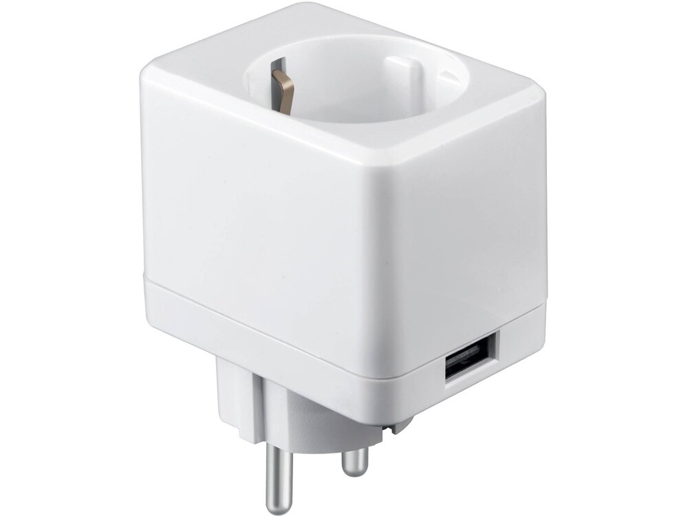 Умная розетка с USB портом «IoT P09», белый