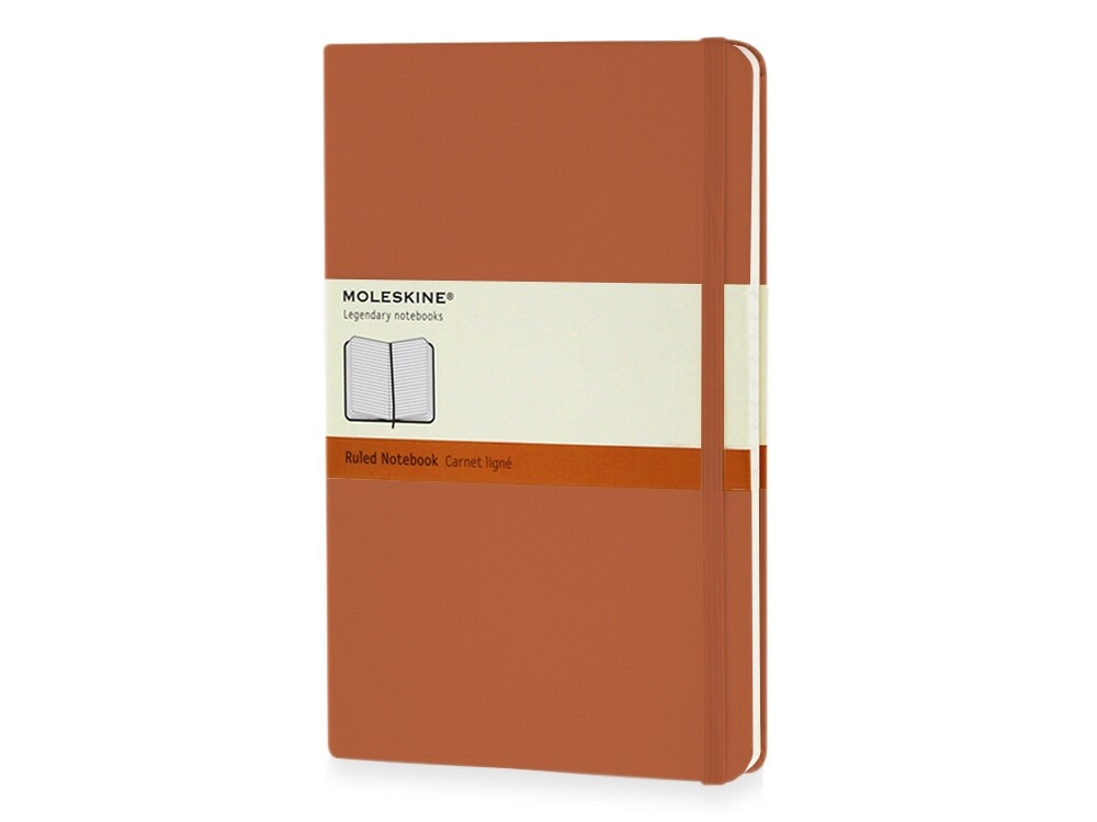 Записная книжка А5  (Large) Classic (в линейку), оранжевый коралл
