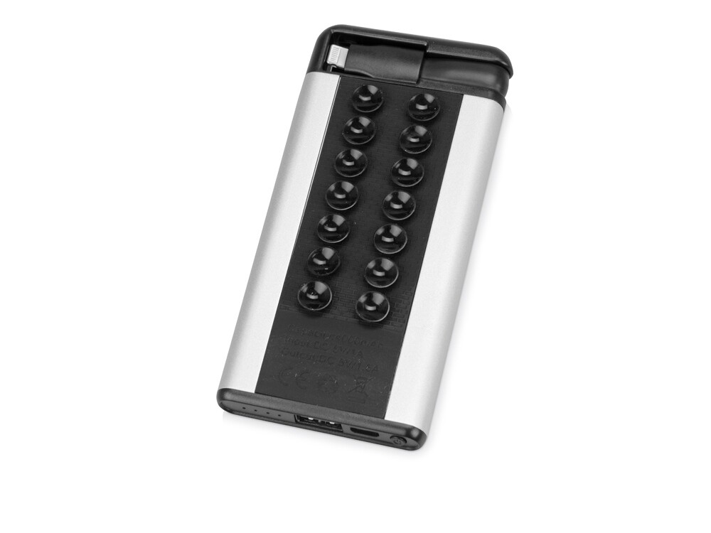 Внешний аккумулятор «Octopus», 4000 mAh, черный/серебристый