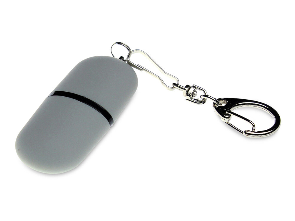 USB 3.0- флешка «Goutte Soft-touch» на 128 Гб каплевидной формы, серый