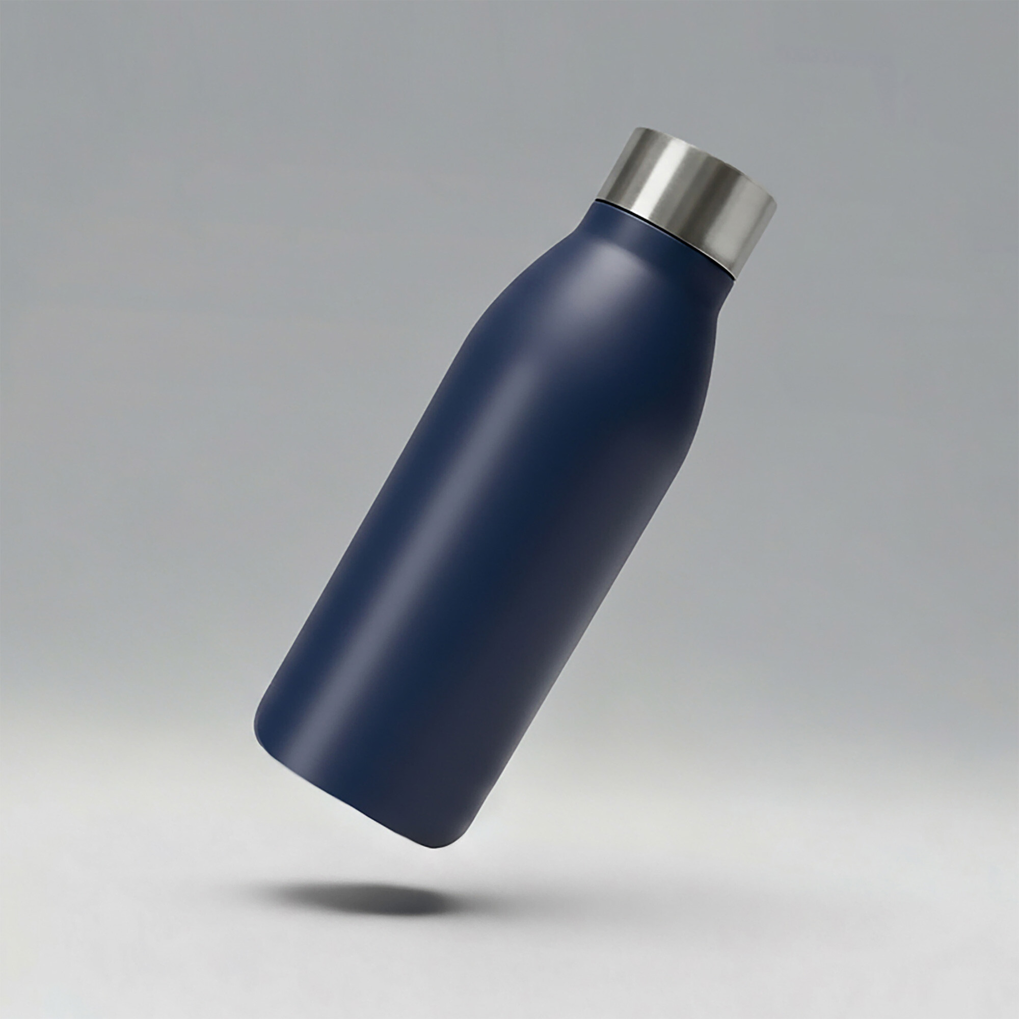 Вакуумная термобутылка «Brottle» c медной изоляцией, тубус, 600 мл, темно-синий