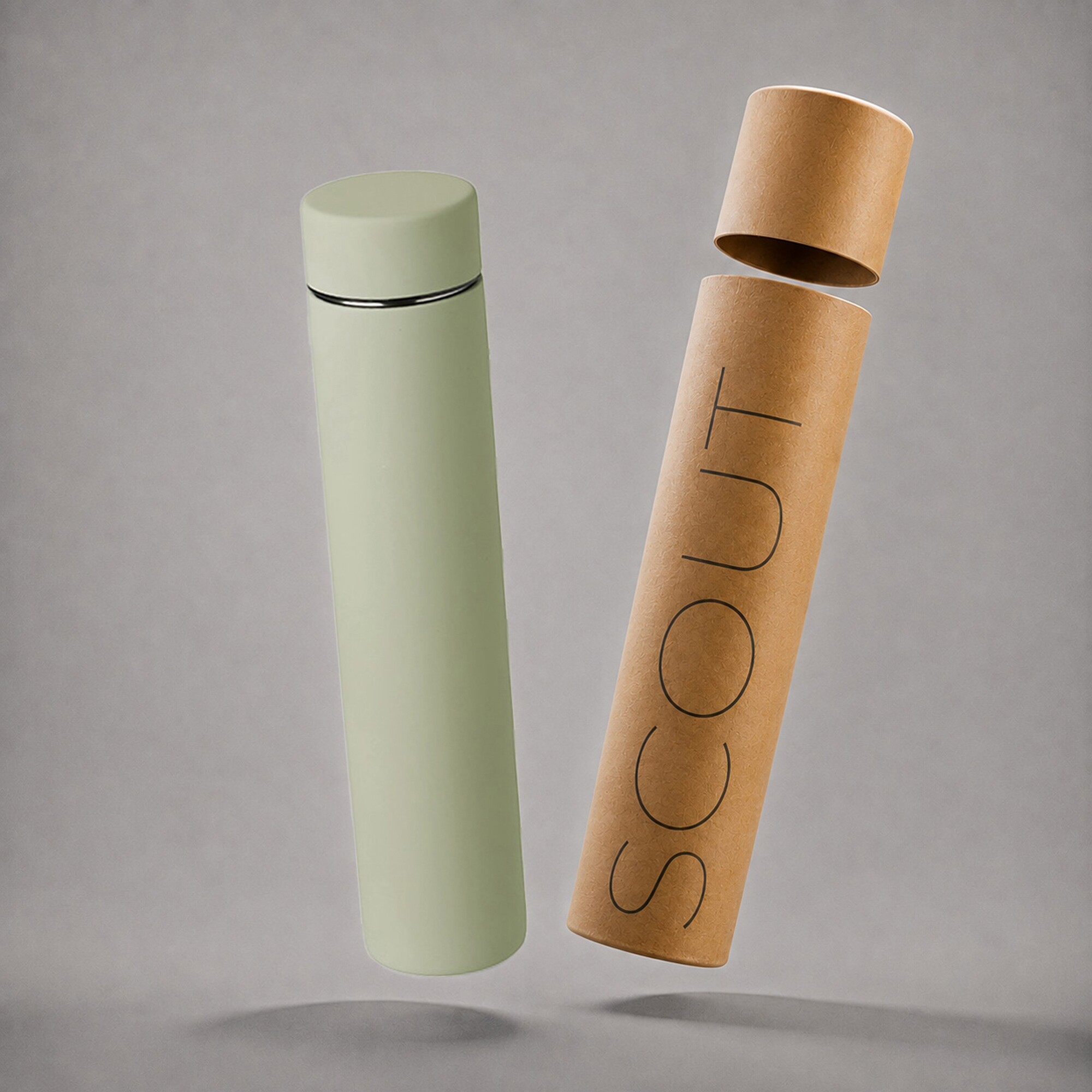 Термос «Scout» soft-touch, оливковый