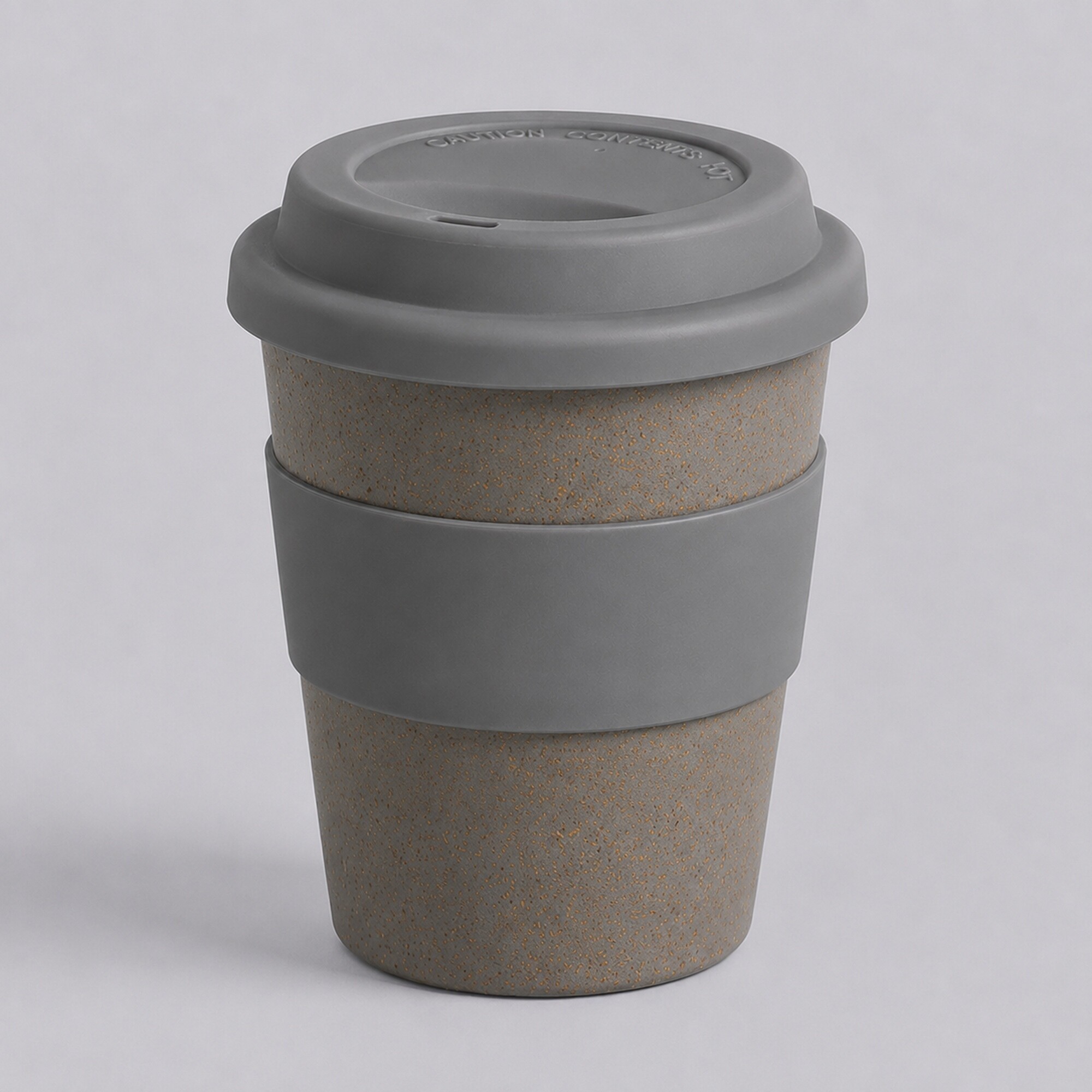 Стакан из бамбукового волокна «Café», серо-коричневый/серый